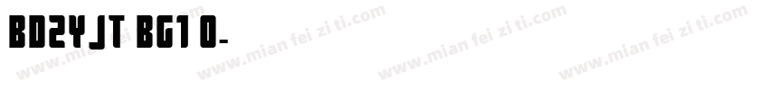 BDZYJT BG1 0字体转换